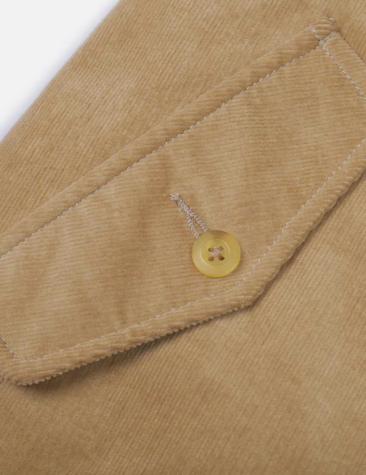 Logo Embroidered Corduroy Dress