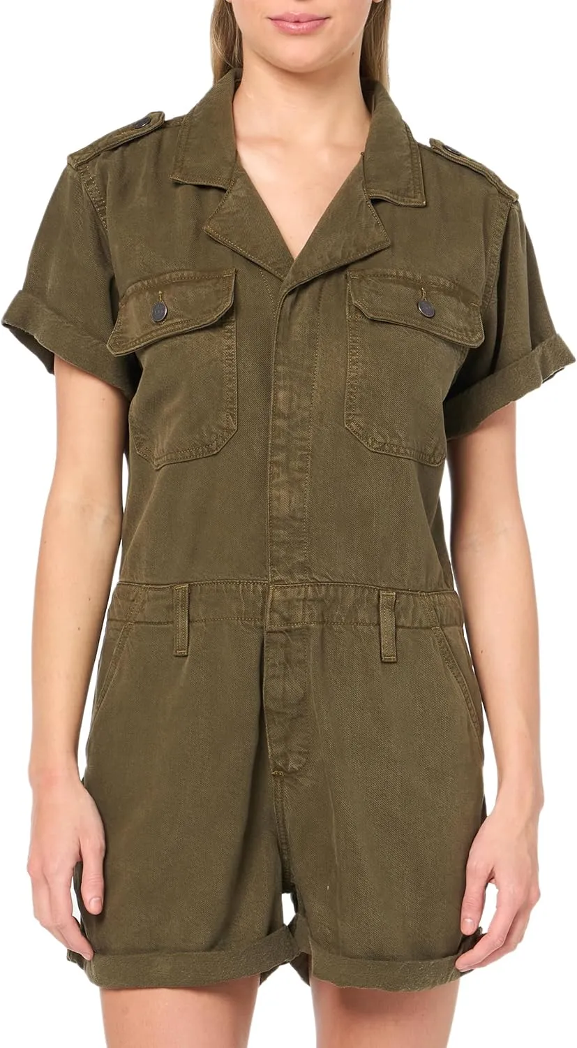 Lucky Brand Womens Women's Denim Utility Romper