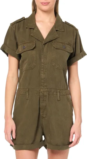Lucky Brand Womens Women's Denim Utility Romper