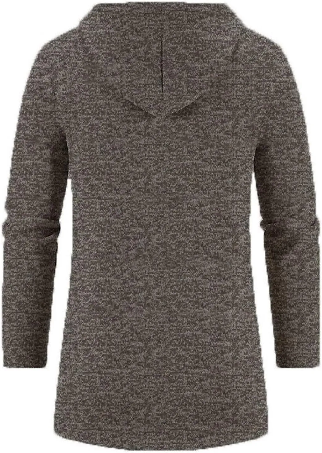 Mens Winter Coat 2024 Fall Winter Mid Length Fleece Lined Hooded Jacket Plus Size Full Zip Cardigan Tops with Pockets