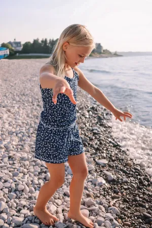 Navy Floral Runners Shorts