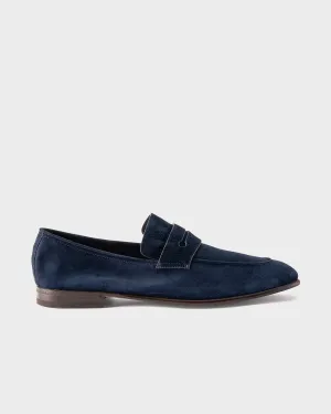 Navy Suede L'Asola Loafers