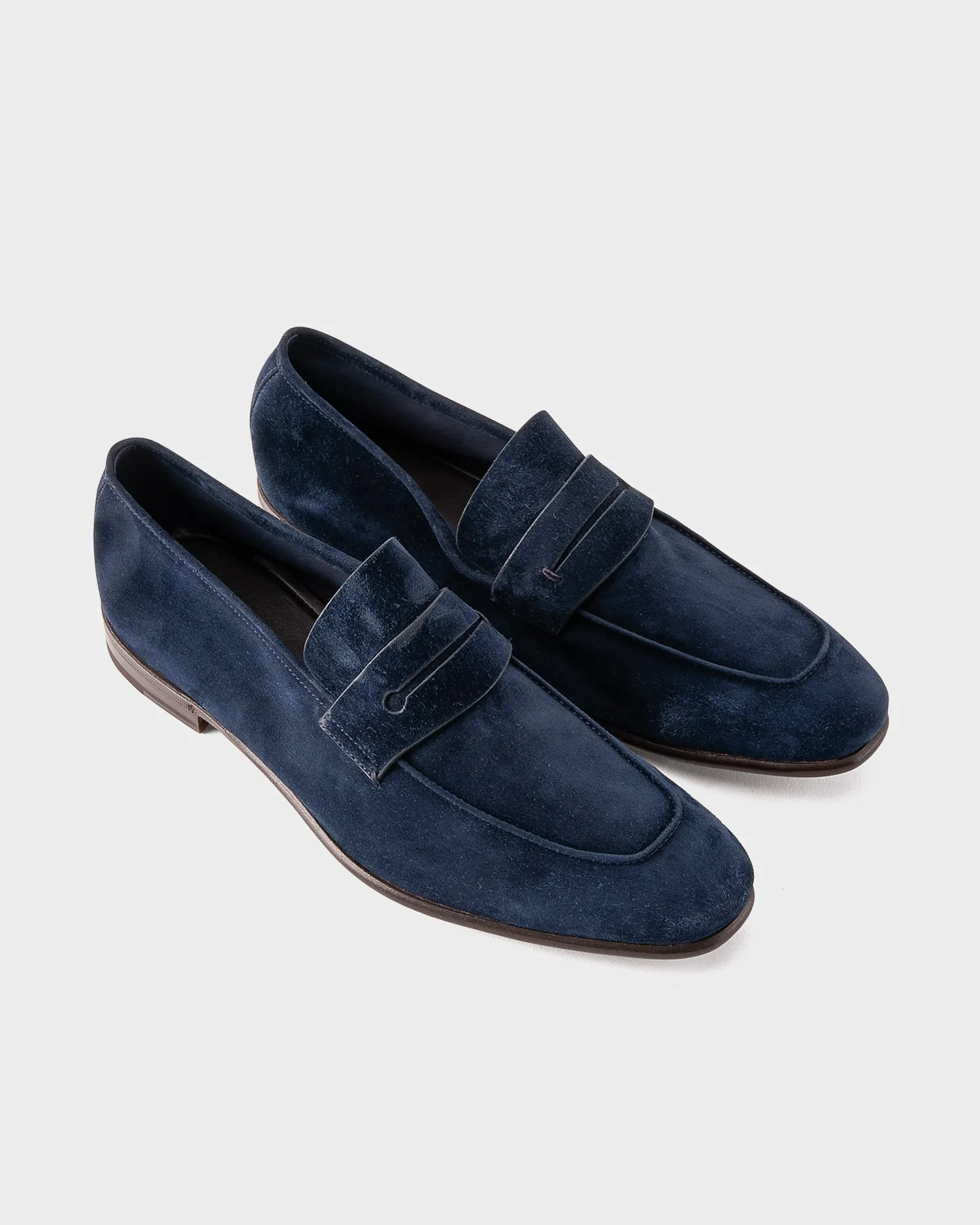 Navy Suede L'Asola Loafers