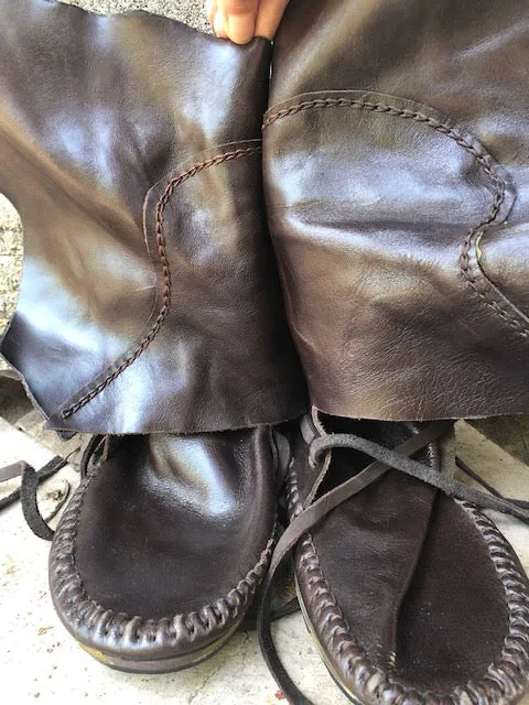 Patent Brown Leather