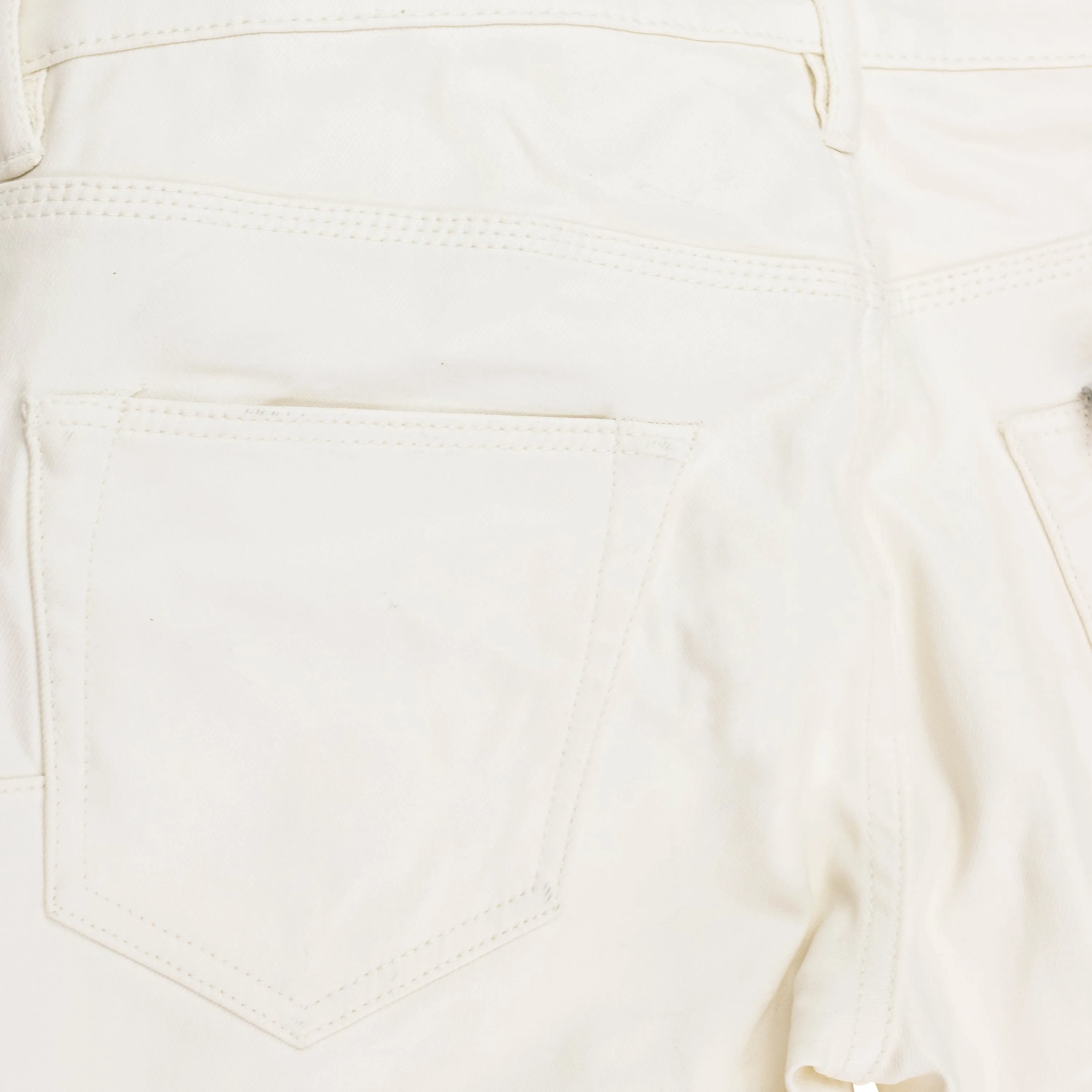 PATENT FILM CARGO FLARE WHITE SKINNY JEANS