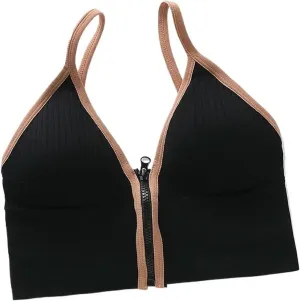 Push Up Camisole Padded Bra Top Suspender Printed Newspaper Female Soft Sleeveless Tube