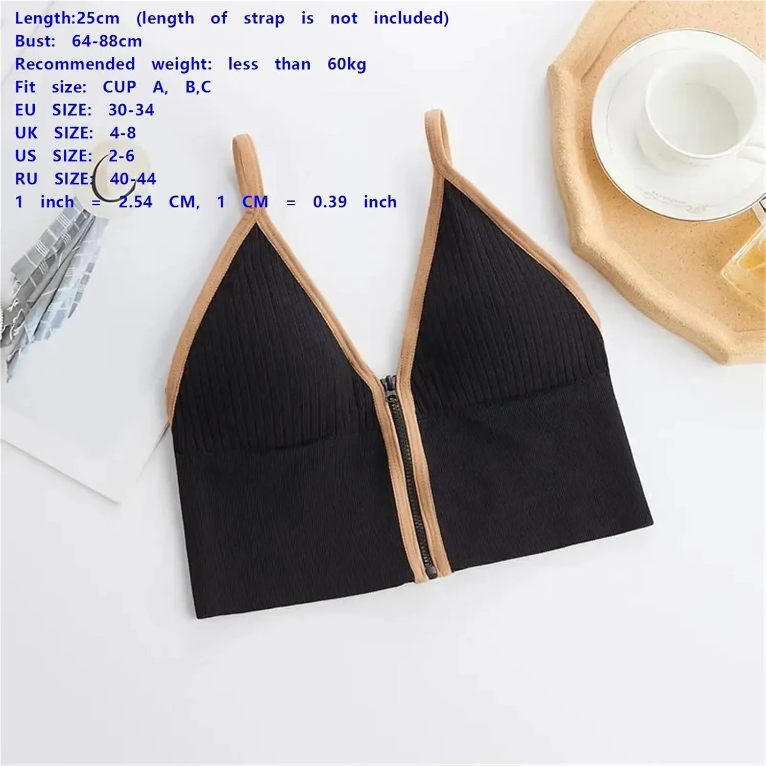 Push Up Camisole Padded Bra Top Suspender Printed Newspaper Female Soft Sleeveless Tube