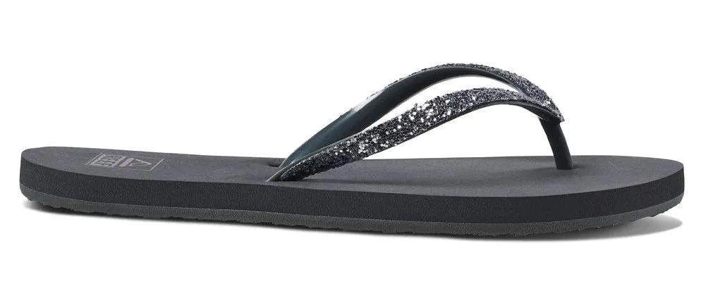 Reef Womens 'Stargazer' Glitter Flip Flops - Shadow Grey