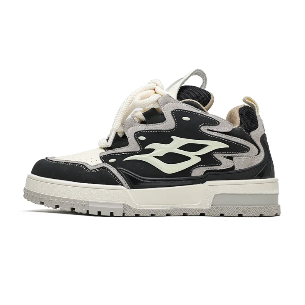 Retro B Letter Stitching Sneakers
