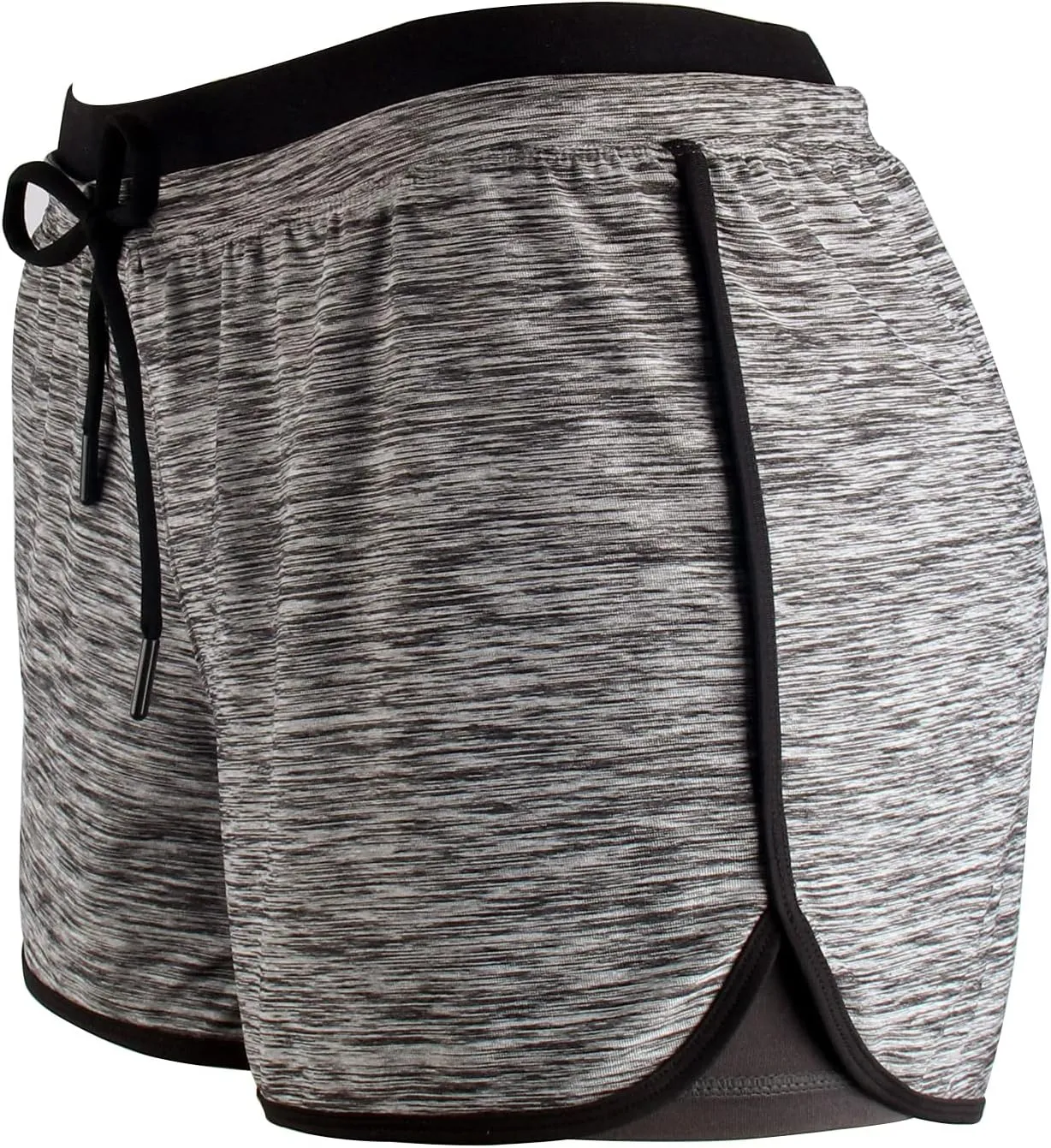 RIBOOM Women Workout Fitness Running Shorts Double Layer Active Yoga Gym Sport Shorts