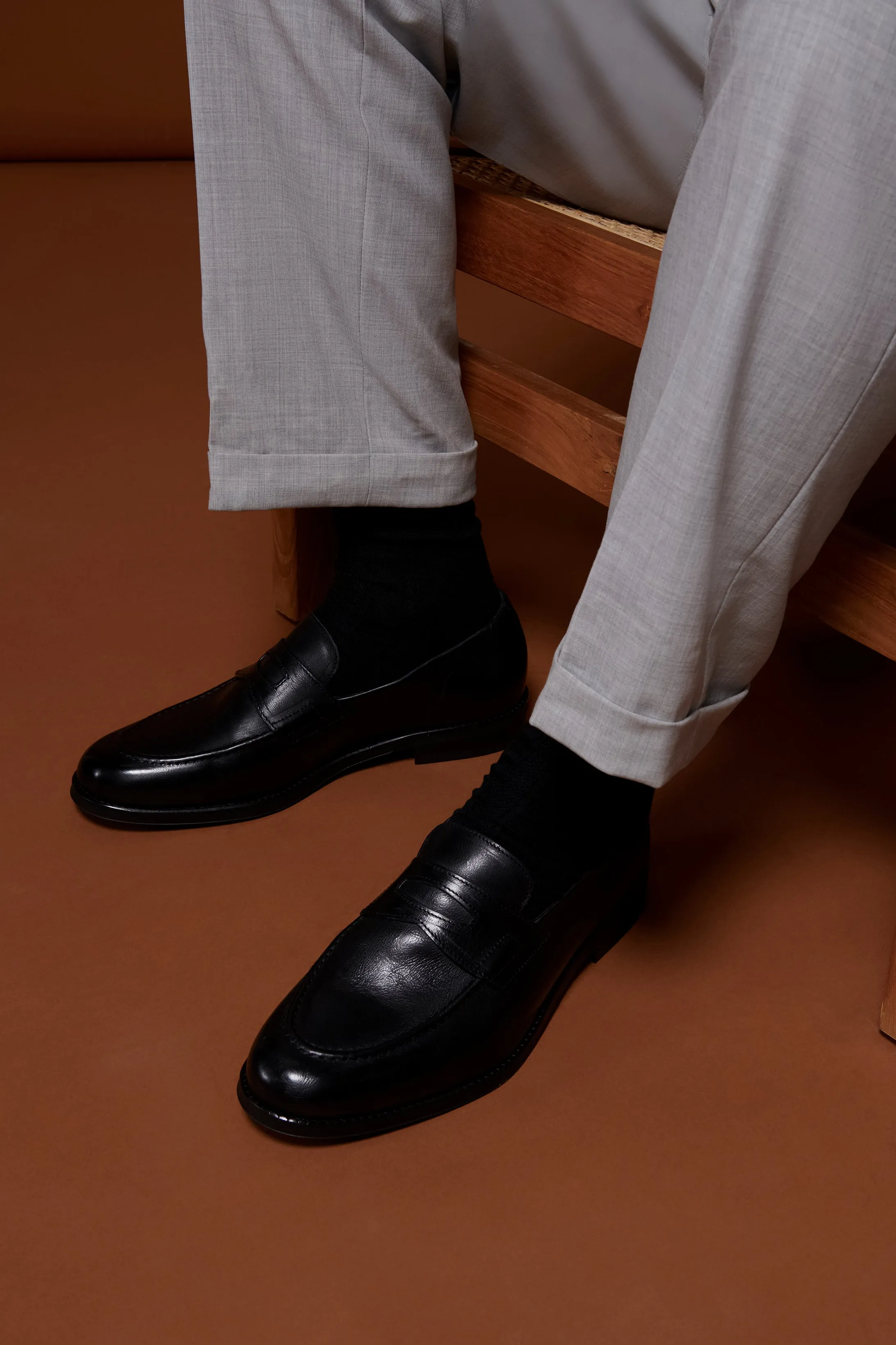 Russell Classic Loafer - Black Grain