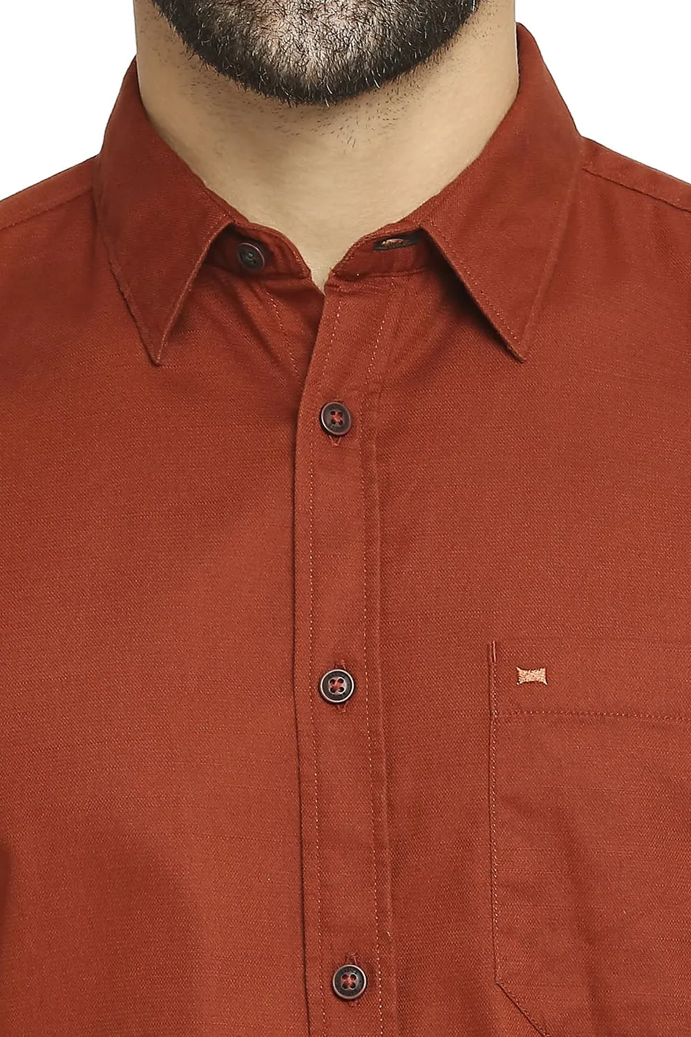 Slim Fit Cotton Broken Twill Halfsleeves Shirt