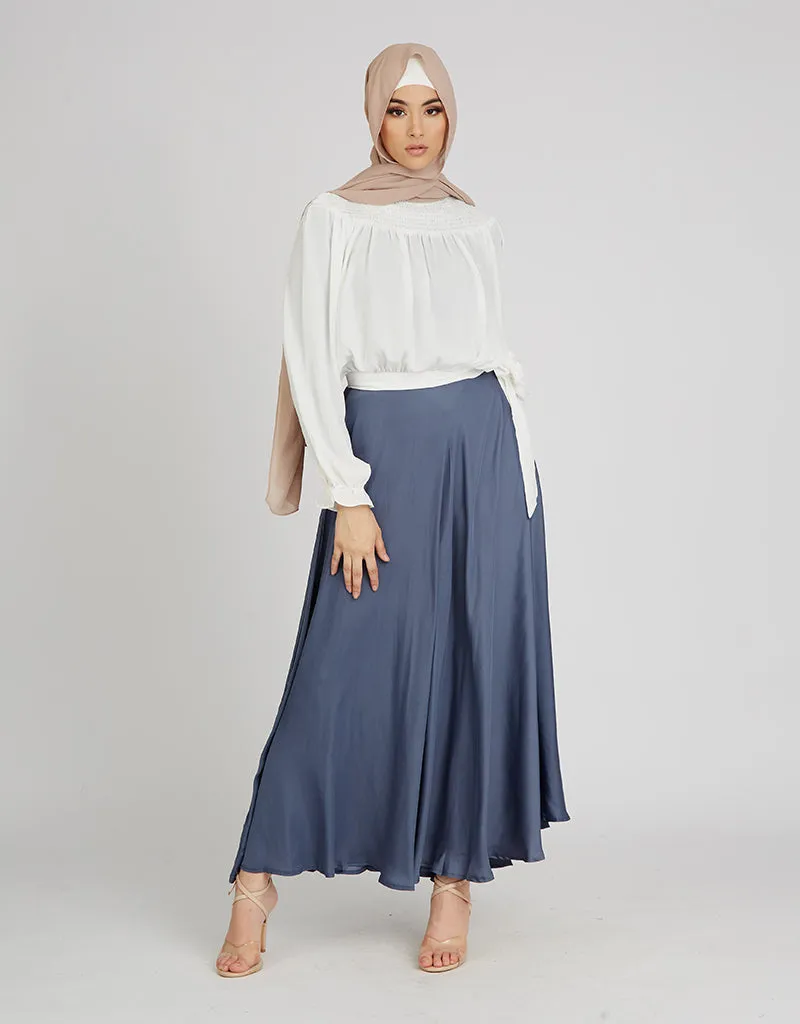 Tie Waist Chiffon Blouse