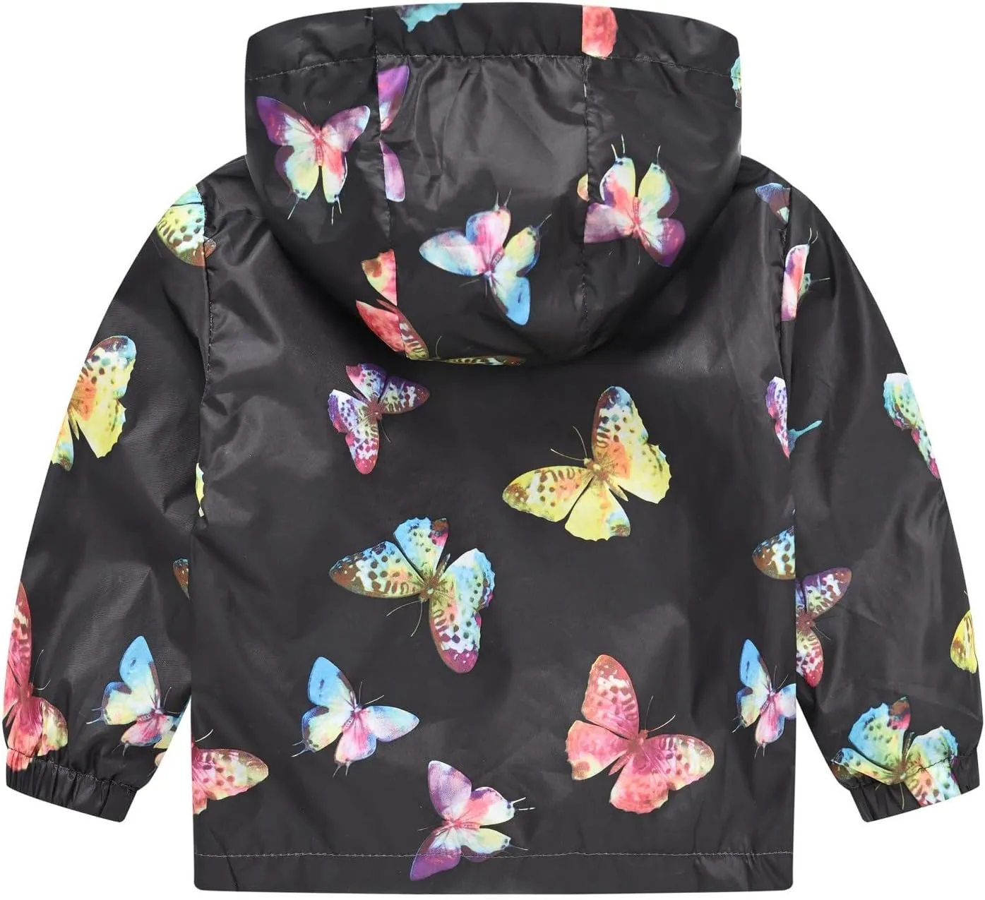 Toddler Baby Boys Girls Butterfly Print Windbreaker Rain Jacket Lightweight Waterproof Hooded Coat Fall Clothes