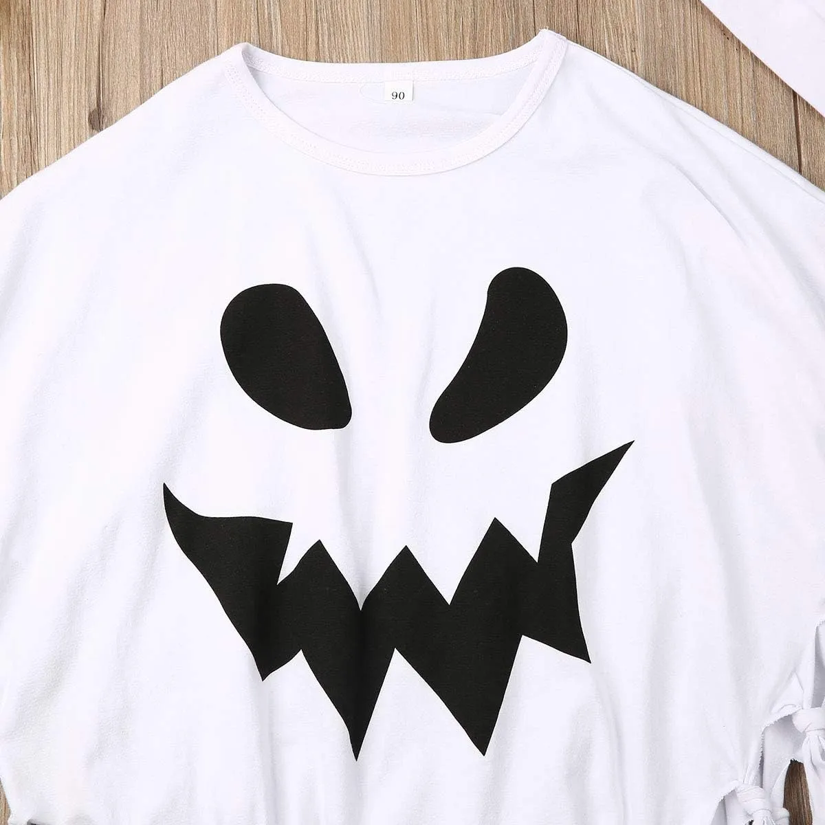 Toddler Kids Baby Girl Boy Ghost Costume Halloween Cloak Cape Hat Funny Cosplay Clothes