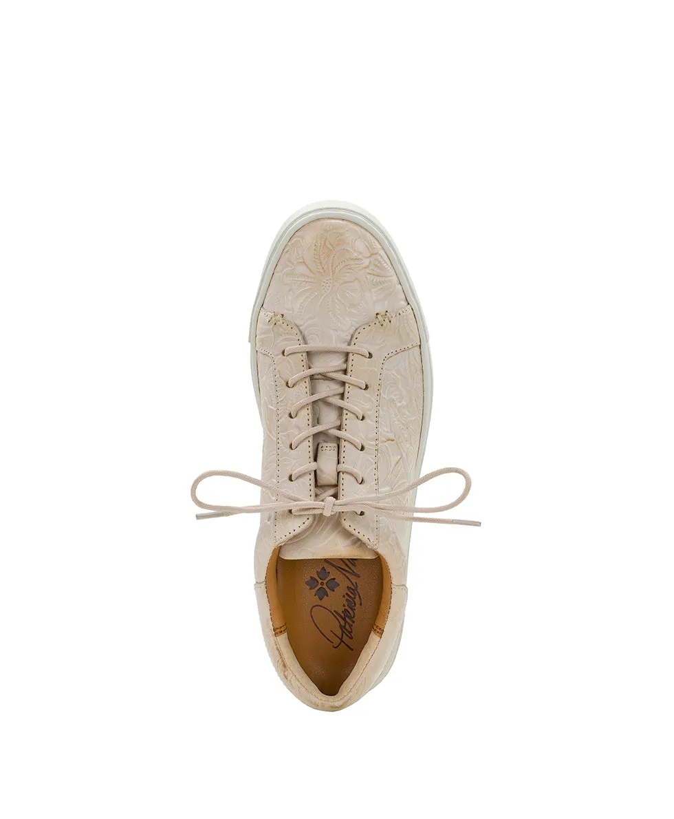 Uma Sneaker - Tooled — Chalk White