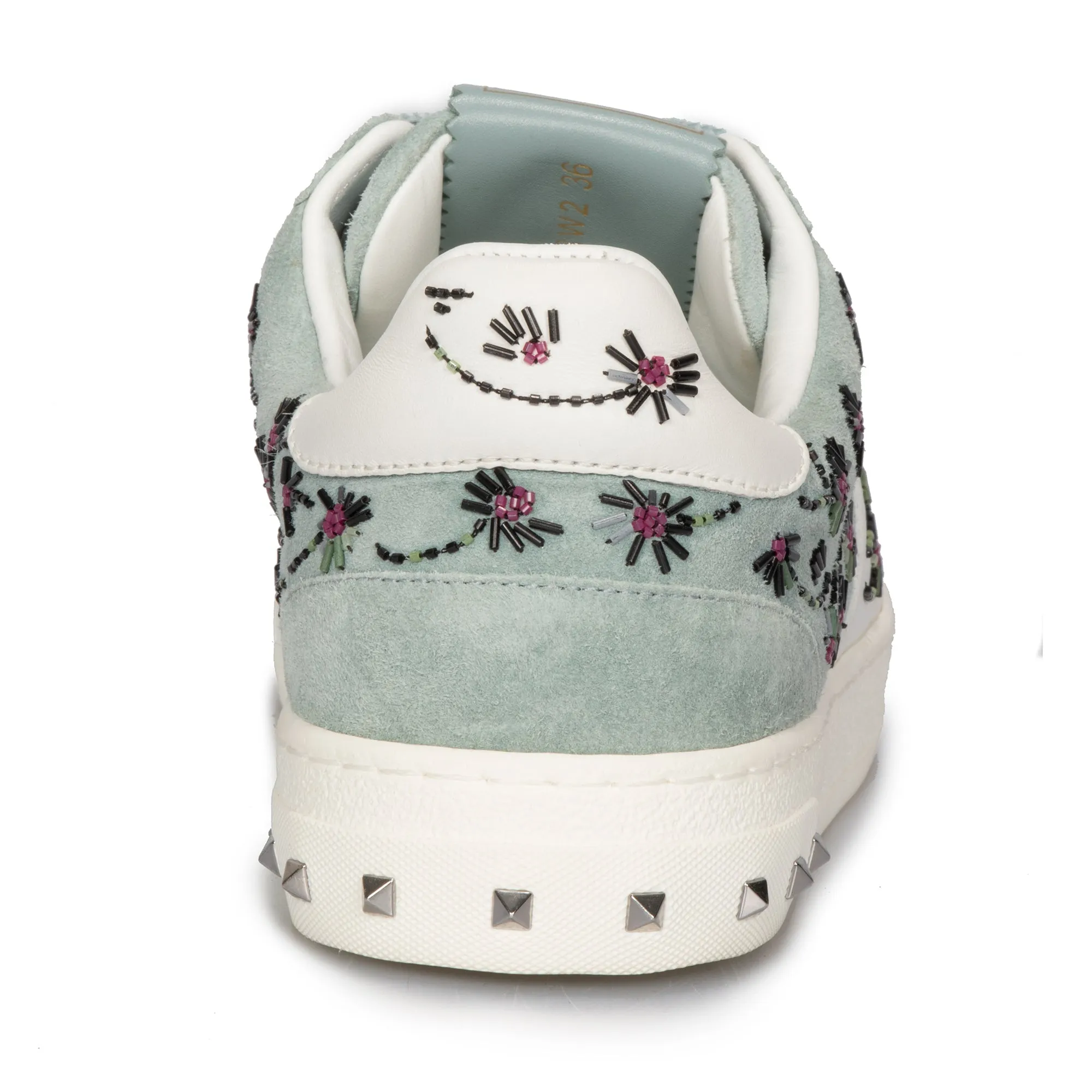 Valentino Flycrew Embroidered Sneaker in Blue