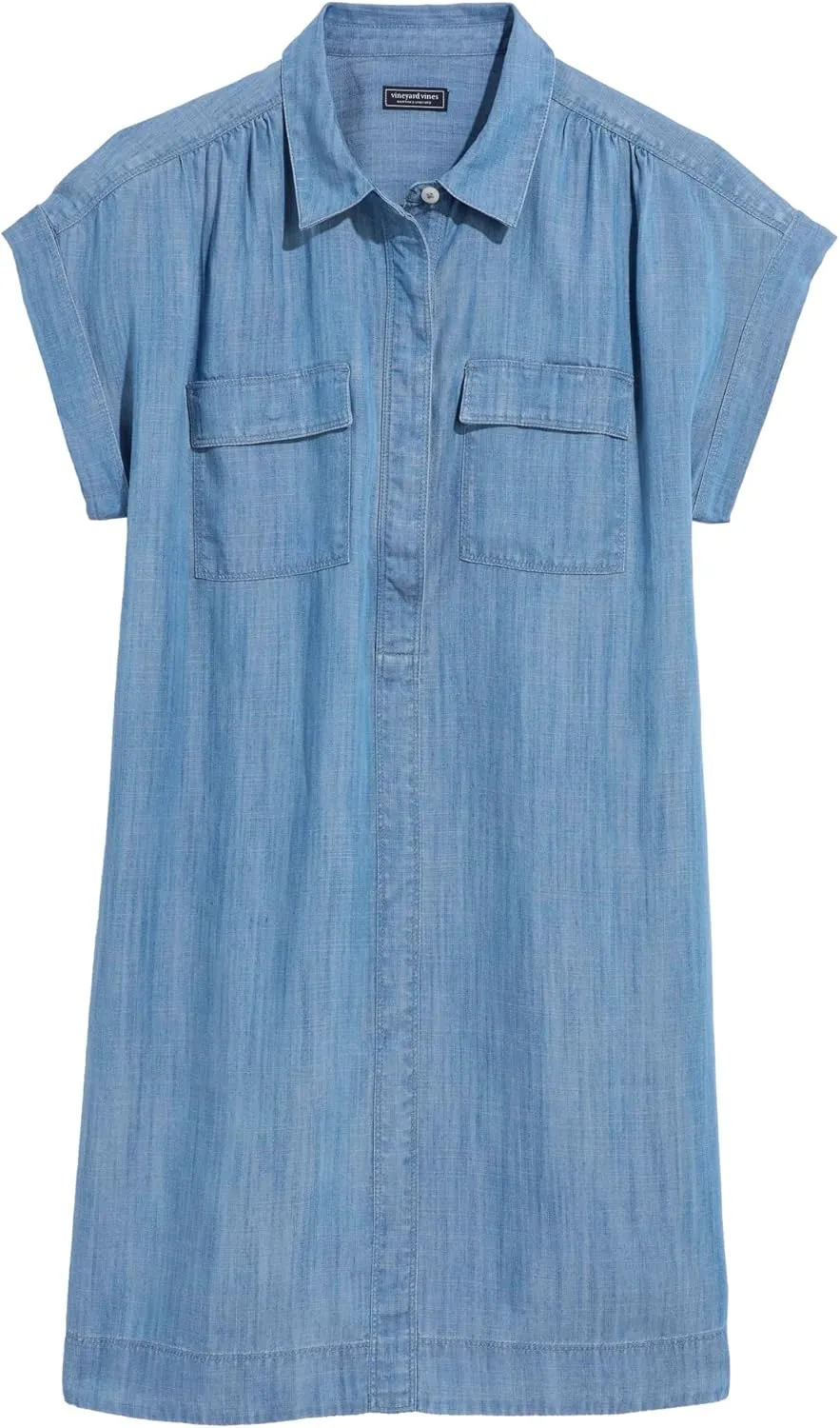 vineyard vines Women's Chambray Utility Margo Shirtdress