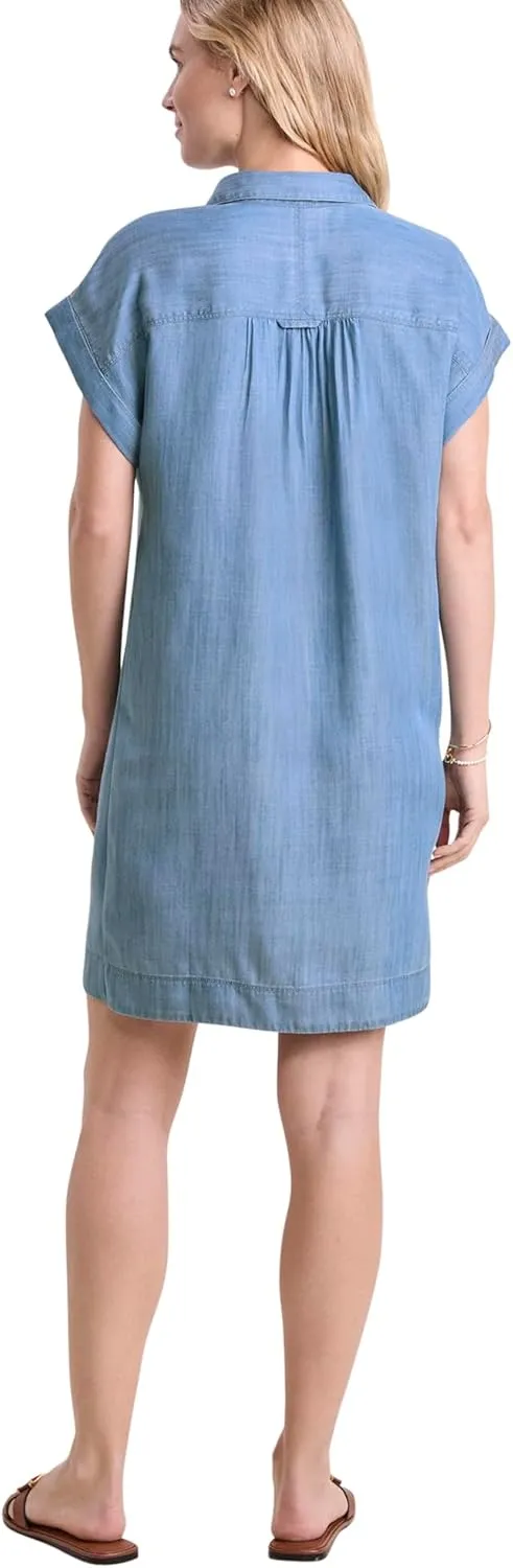 vineyard vines Women's Chambray Utility Margo Shirtdress