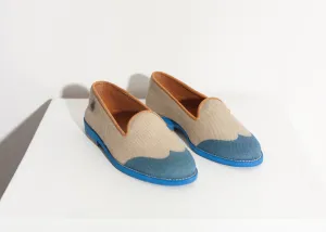 Wingtip Loafer in Blue - More Choice