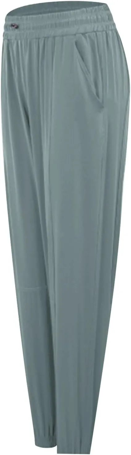Women Sweatpants Joggers Elastic High Waisted Lounge Travel Casual Cinch Bottom Drawstring Lounge Joggers with Pockets