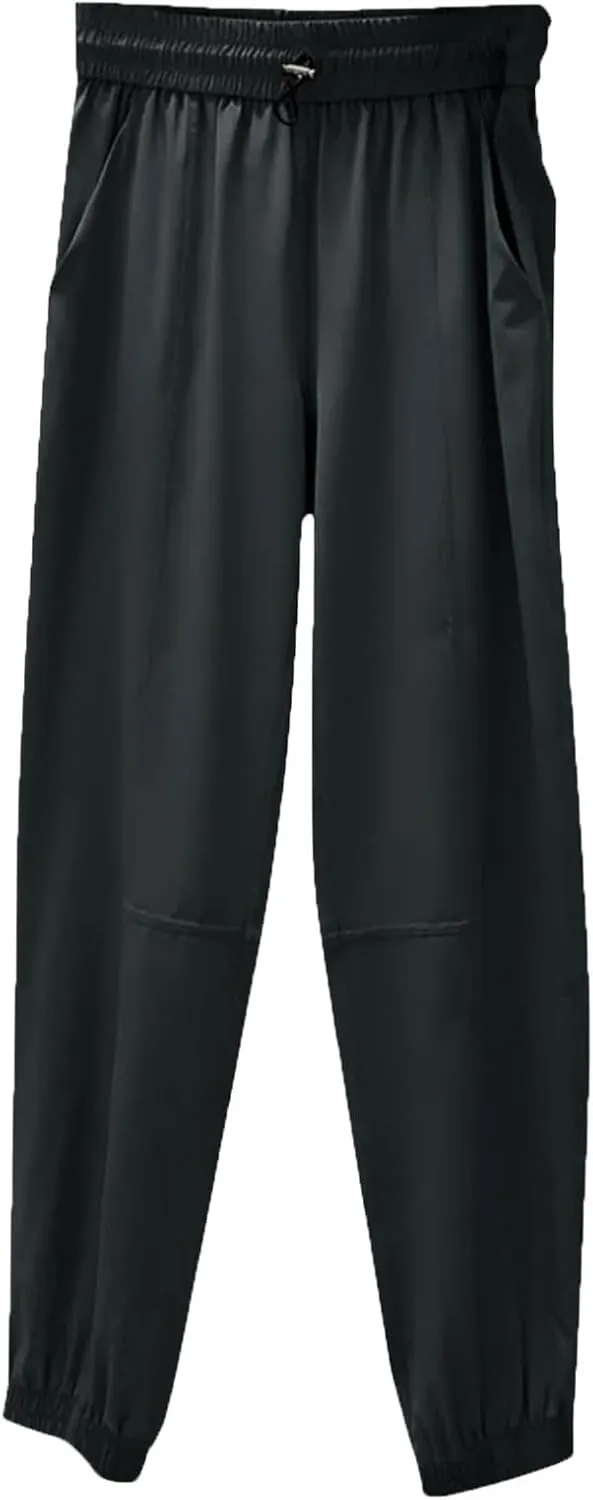 Women Sweatpants Joggers Elastic High Waisted Lounge Travel Casual Cinch Bottom Drawstring Lounge Joggers with Pockets