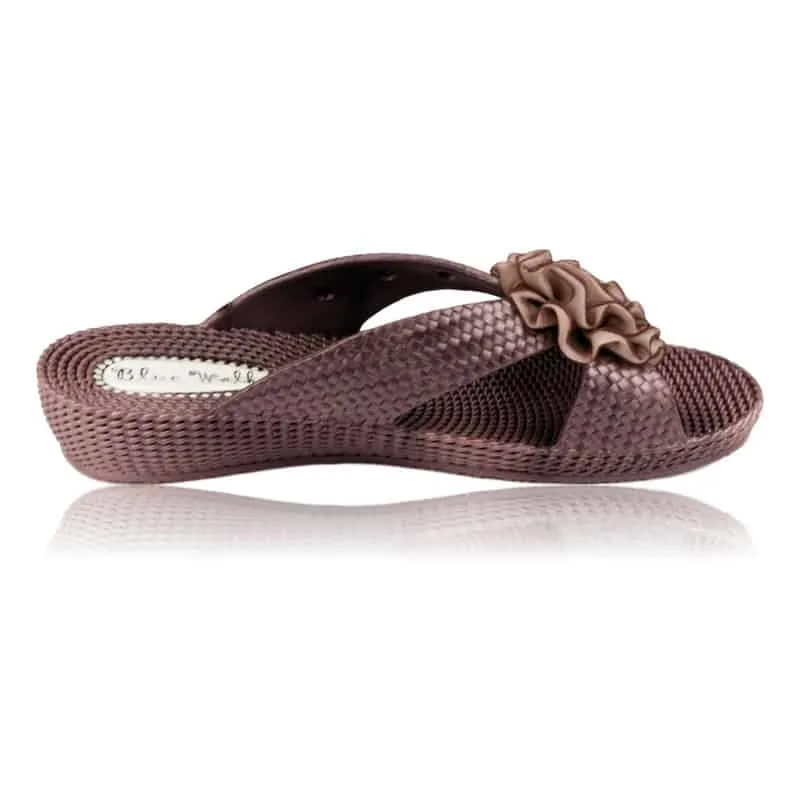 Womens Mule Sandals Brown M